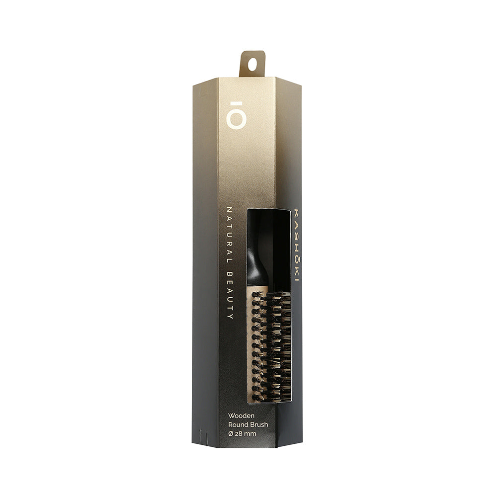 Kashōki Hair Brush Natural Beauty 28mm - spazzola in legno