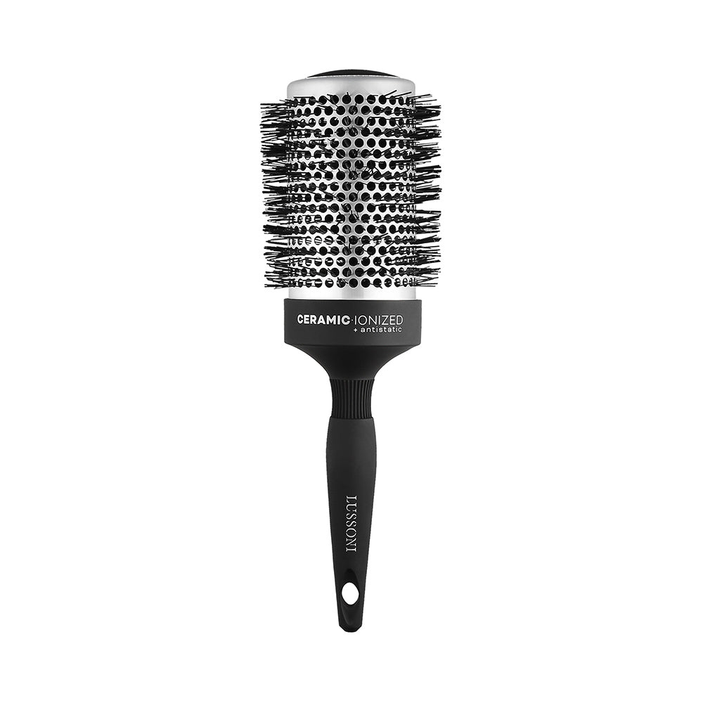 Lussoni Haircare Brush C&S Round Silver Styling 65mm - spazzola tonda