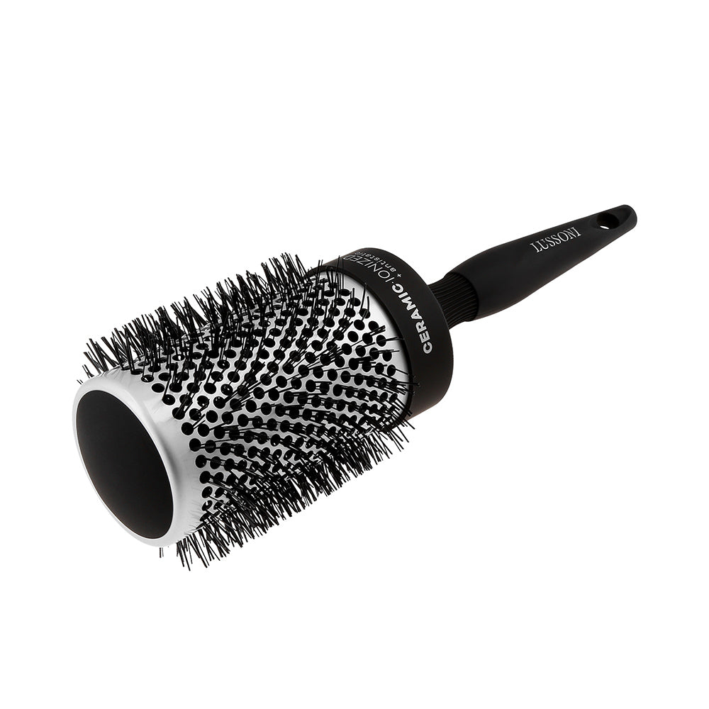 Lussoni Haircare Brush C&S Round Silver Styling 65mm - spazzola tonda