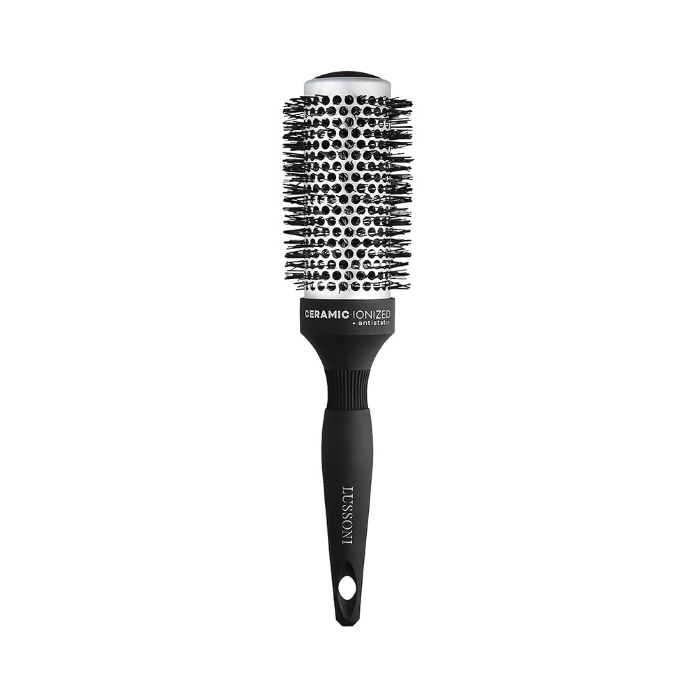 Lussoni Haircare Brush C&S Round Silver Styling 43mm - spazzola tonda