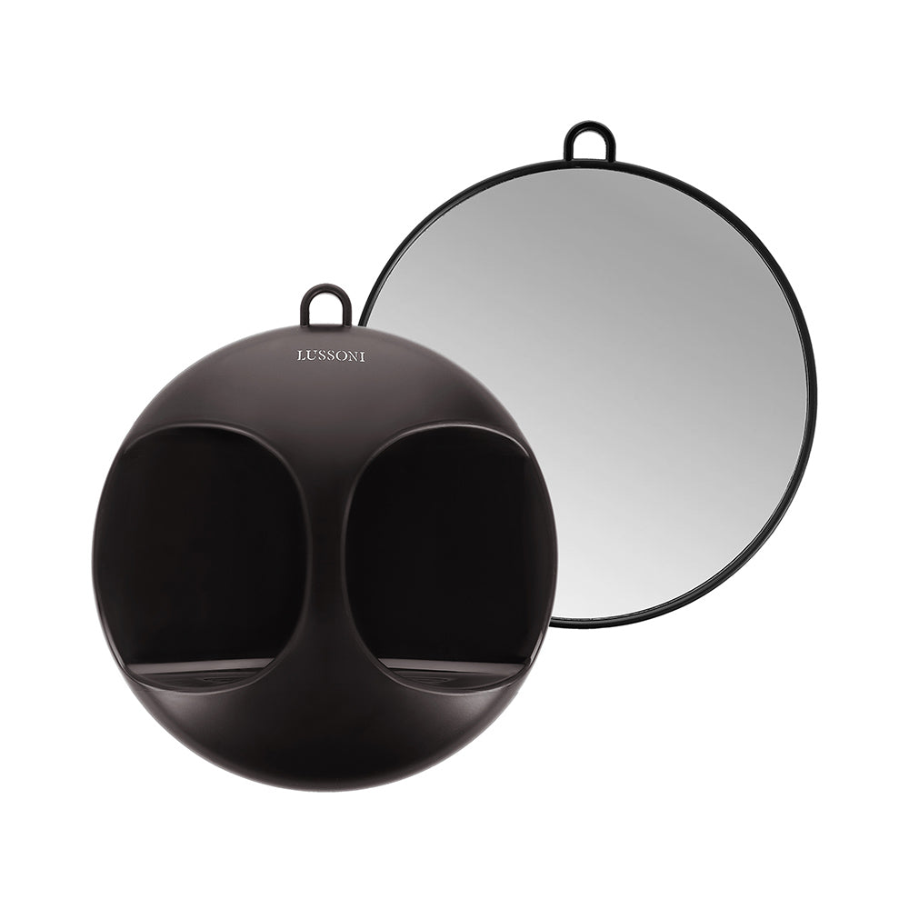 Lussoni Black Round Mirror  Ø29 cm - specchio rotondo