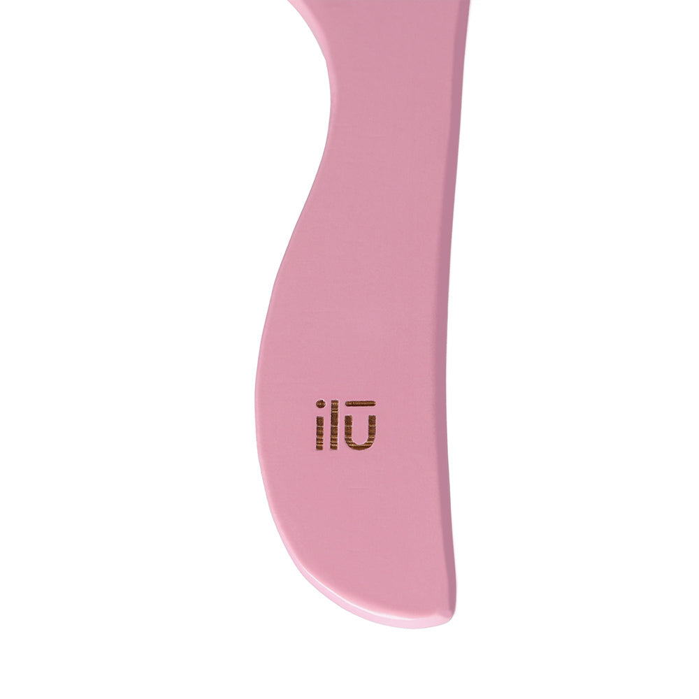 Ilū Bamboom Hair Comb Pink Flamingo - pettine denti larghi
