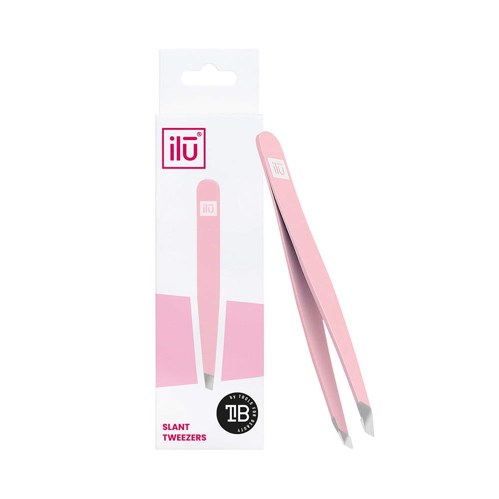 Ilū Make Up Tweezers Slant Pink - pinzette