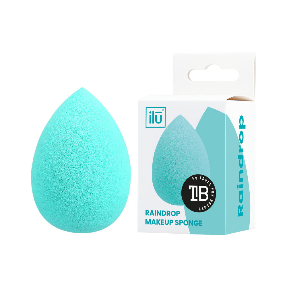 Ilū Make Up Raindrop Sponge Turquoise - spugnetta make up a goccia