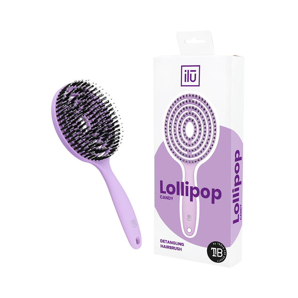 Ilū Lollipop Hair Brush Purple - spazzola districante