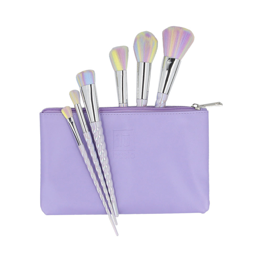 ilū 6 Makeup Brushes + Case Set Unicorn Light - set di pennelli