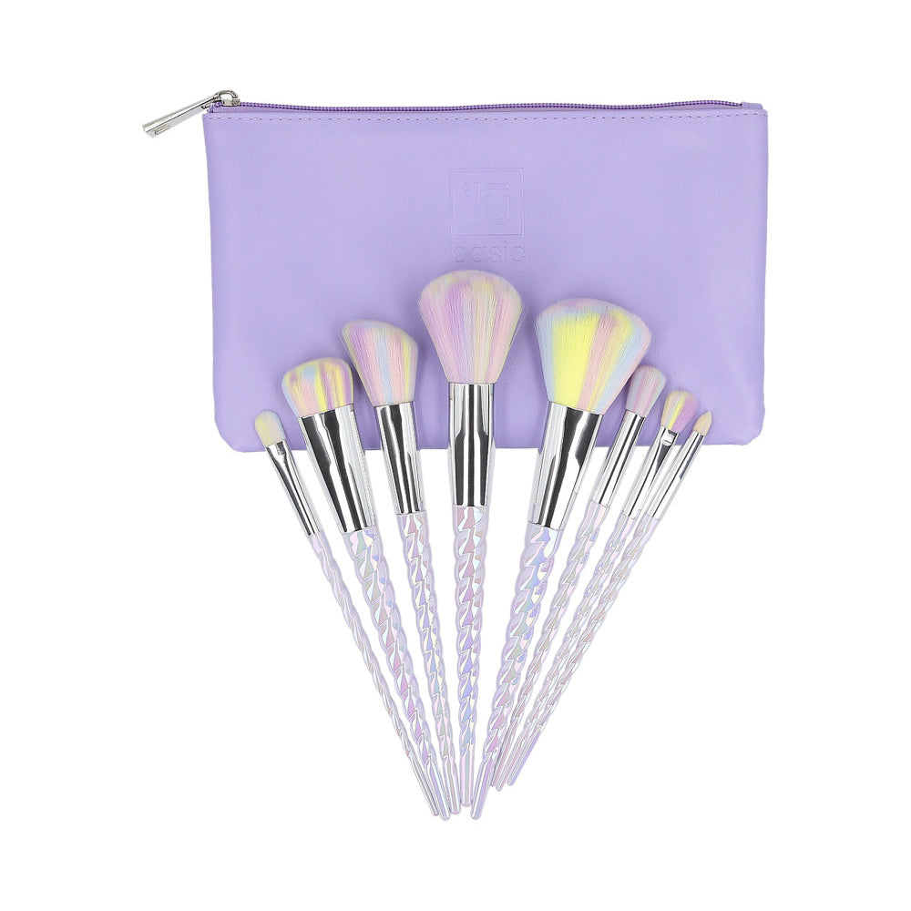 ilū Makeup Brushes 8pz + Case Set Unicorn - set di pennelli