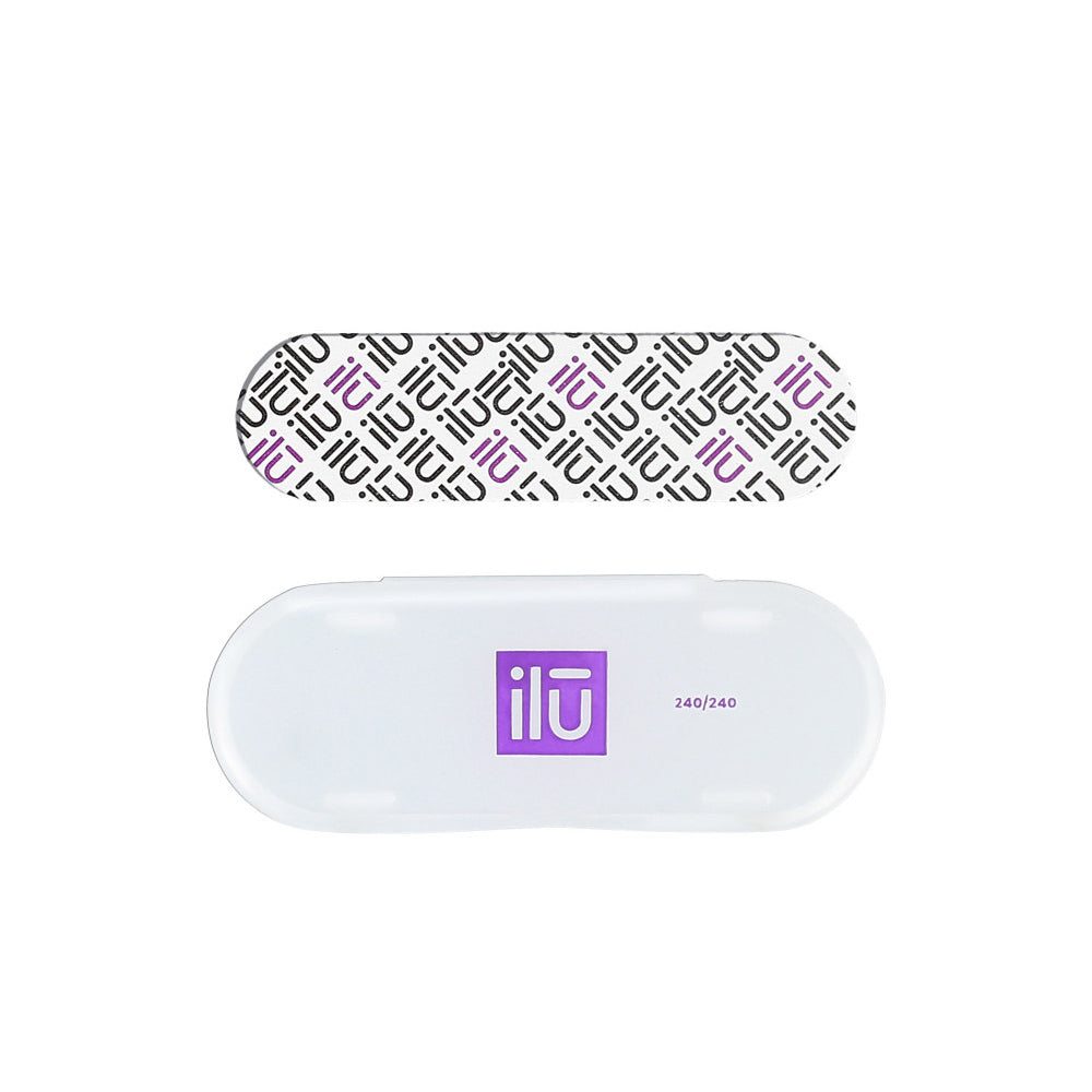 ilū Nail File Mini Pocked Grid 240/240 - kit di lime mini size