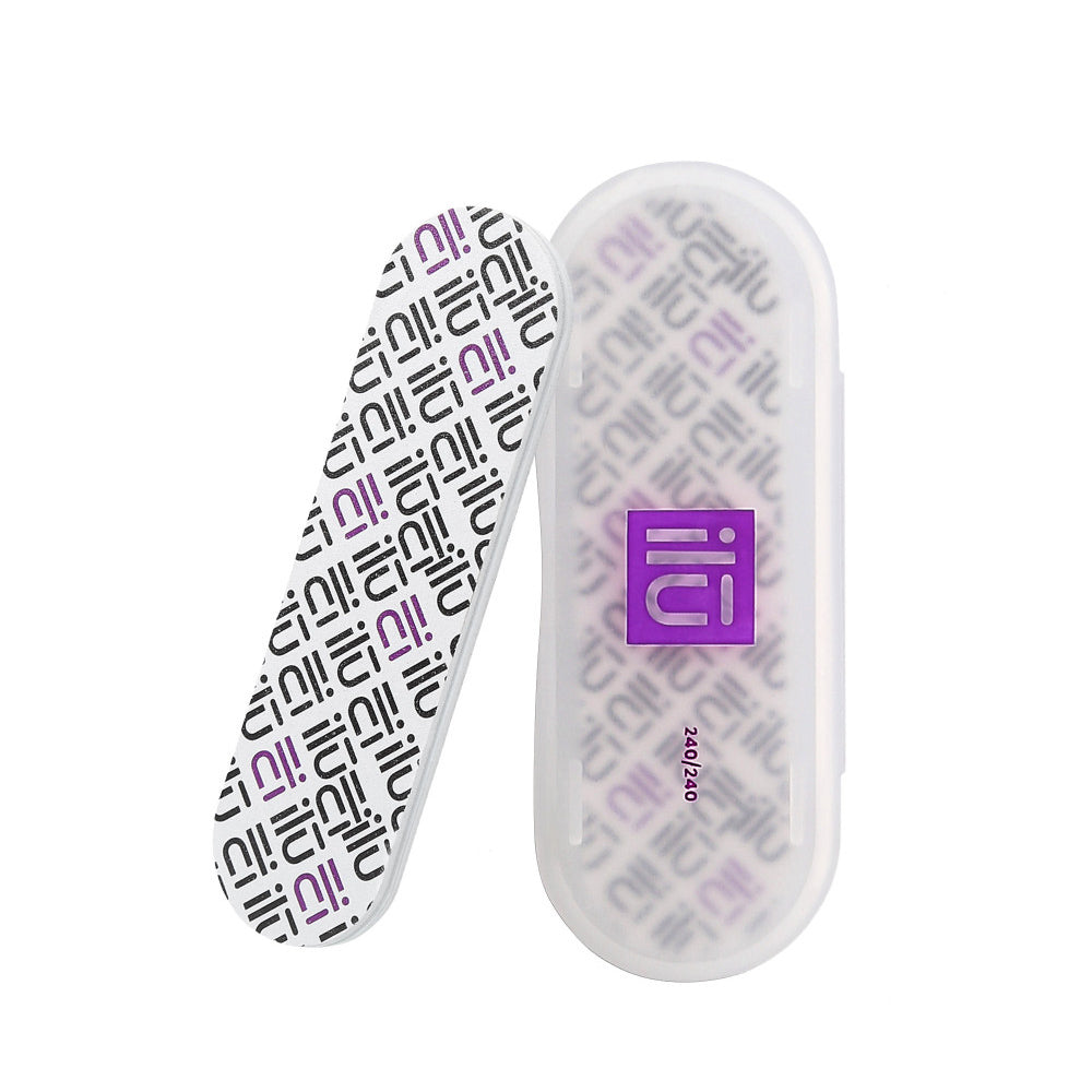 ilū Nail File Mini Pocked Grid 240/240 - kit di lime mini size