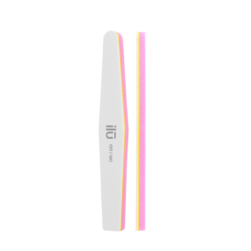 ilū Nail File & Buffer 2in1 Diamond Pink 100/180 - lima e buffer 2in1