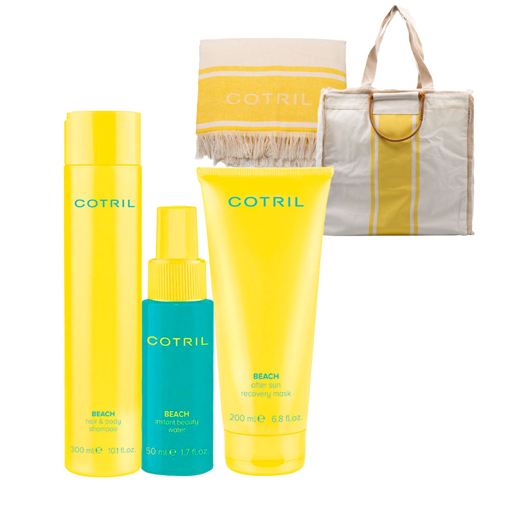 Cotril Beach Shampoo 300ml Beauty Water 50ml Mask 200ml + Telo Mare in Omaggio