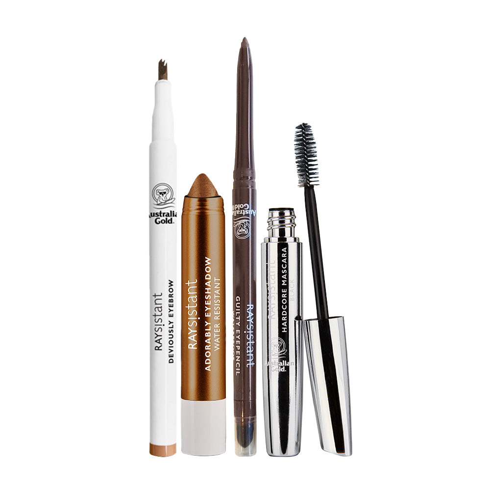 Raysistant Make Up Deviously Eyebrow N. 159 Medium Eyeshadow 3.5gr Eyepencil Brown Mascara Black 10ml
