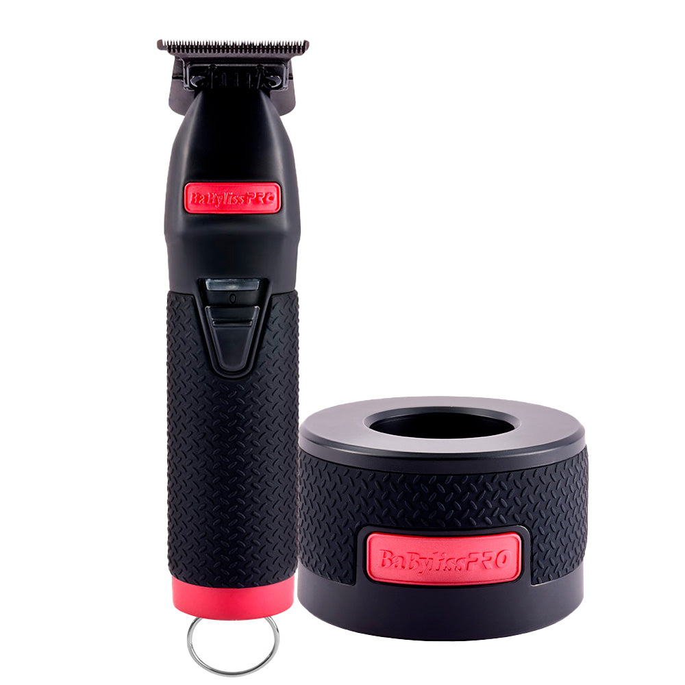 Babyliss Pro 4Artist Boost+ Trimmer Matte Black & Red FX7870RBPE + Base Ricarica