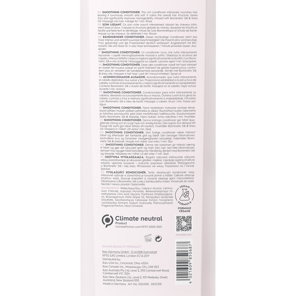 Kerasilk Essentials Smoothing Conditioner 750ml - balsamo anti crespo
