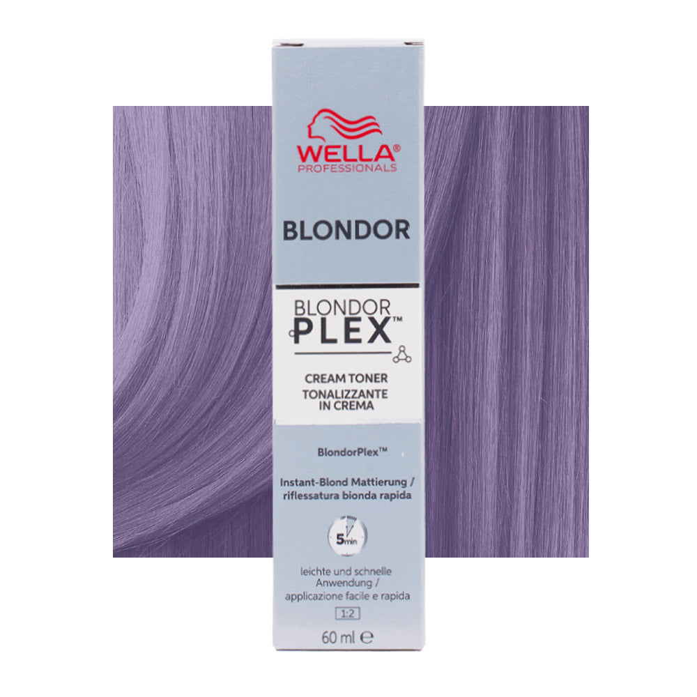 Wella Blondor Plex Cream Toner Ultra Cool Booster /86 60 - tonalizzante in crema