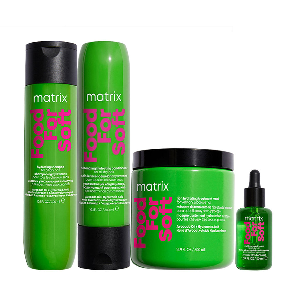 Matrix Haircare Food For Soft Shampoo300ml Conditioner 300ml Mask 500ml Oil 50ml