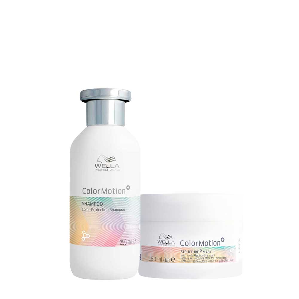 Wella ColorMotion+ Color Protection Shampoo 250ml Structure Mask 150ml