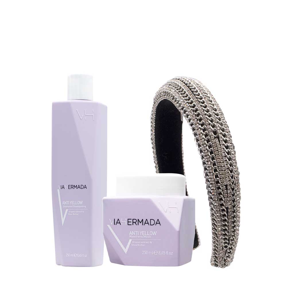 VIAHERMADA Anti-Yellow Shampoo 250ml Mask 250ml