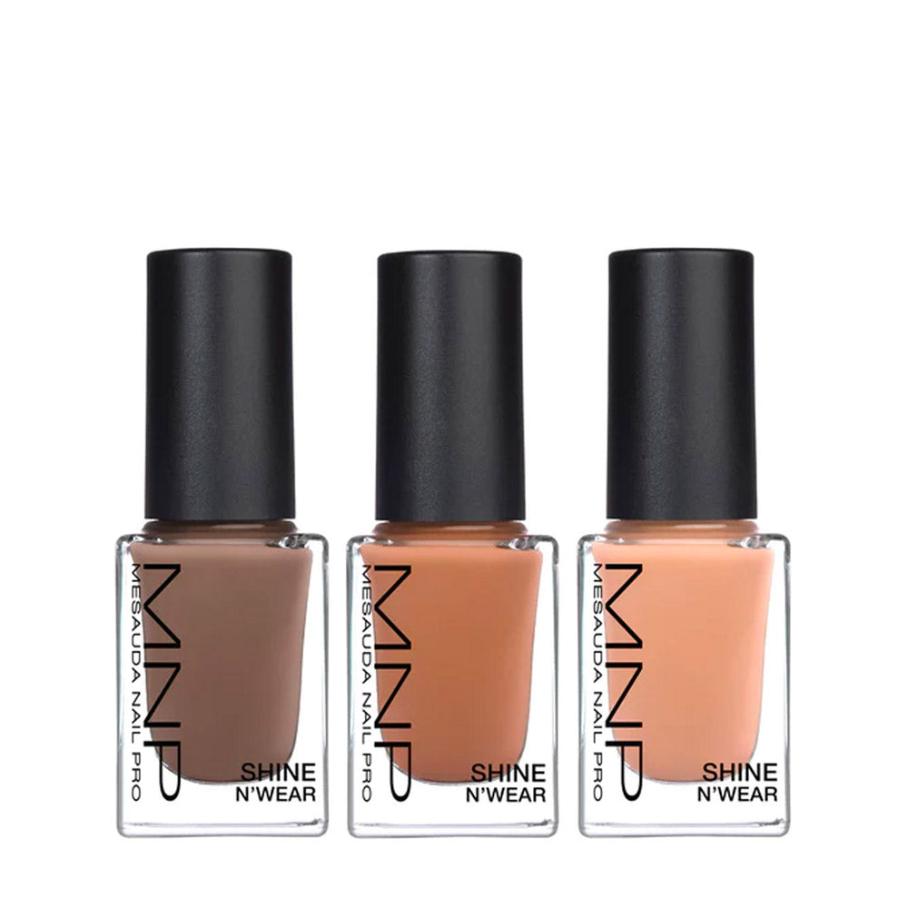 Mesauda MNP Shine N' Wear 226 Cannes 10ml Beige Laque 10ml 224 Nude 10ml