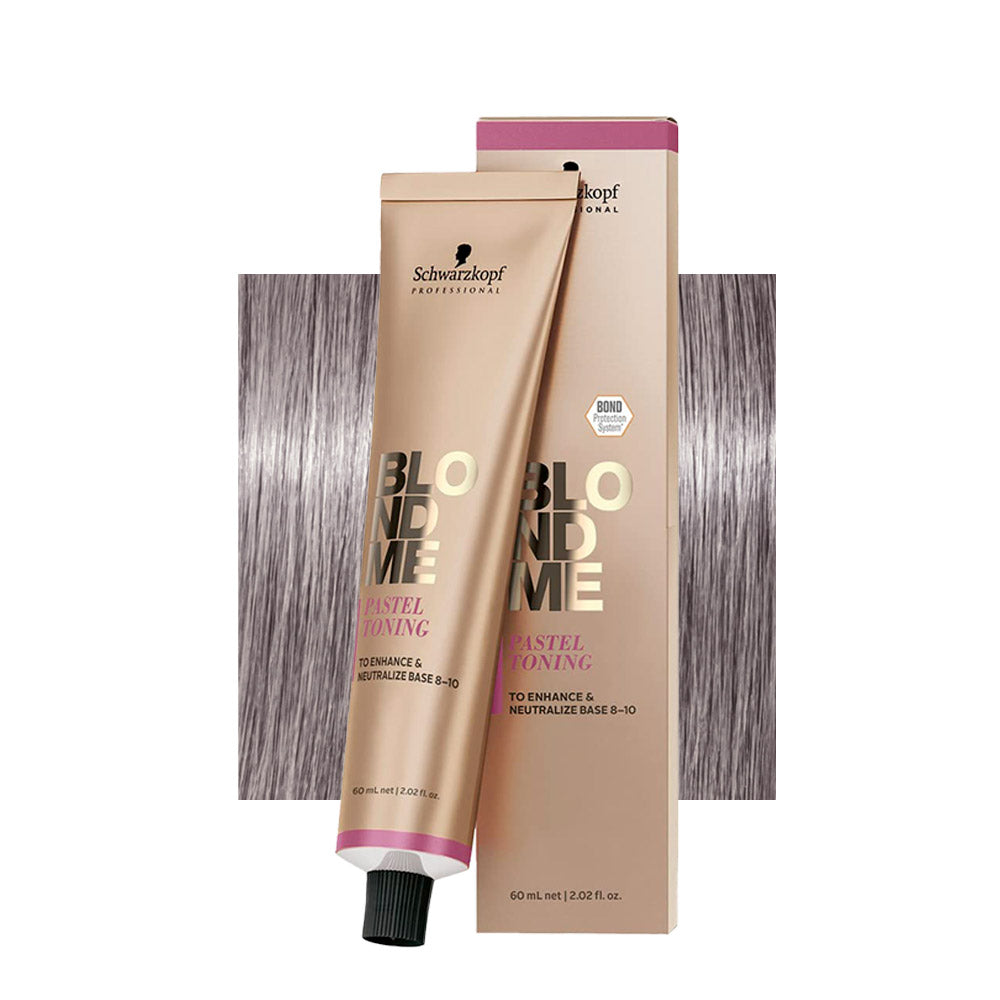 Schwarzkopf BlondMe Color Pastel Toning Steel Blue 60ml - crema neutralizzante