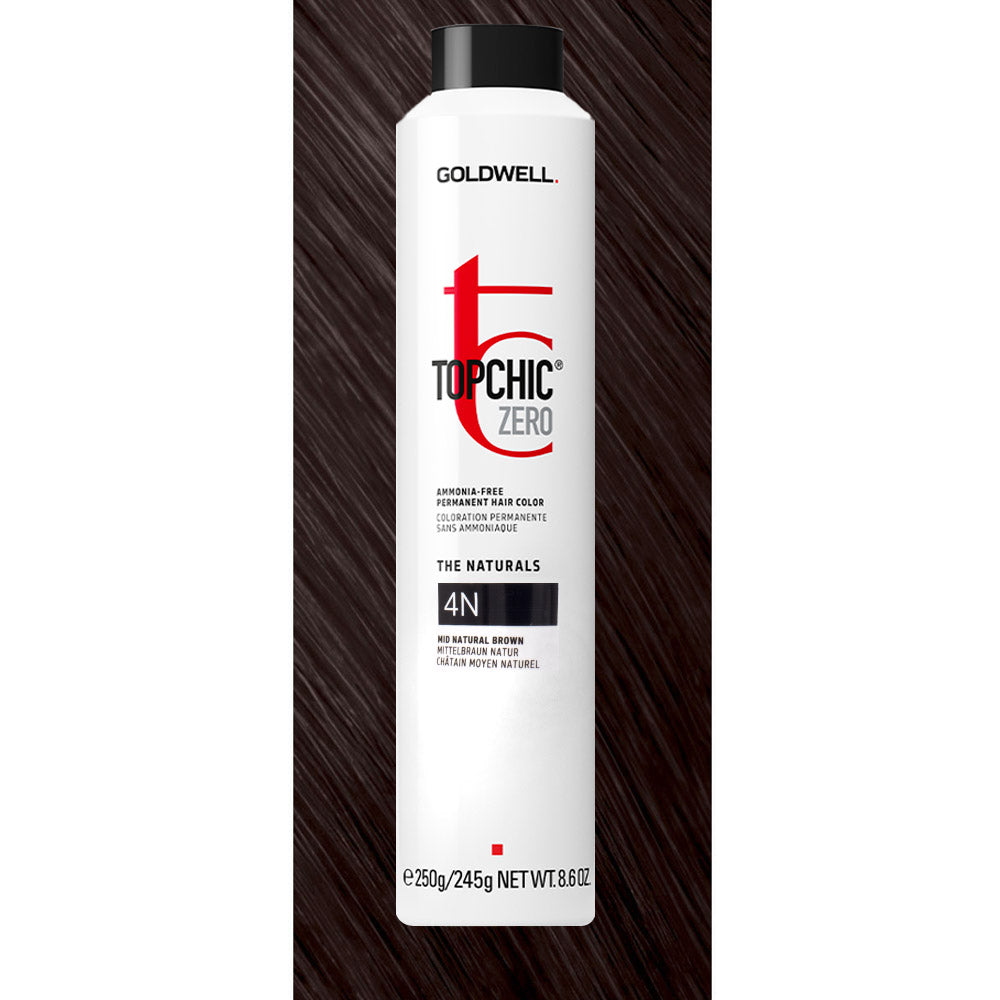 4N Topchic Zero Mid Natural Brown Can 250ml