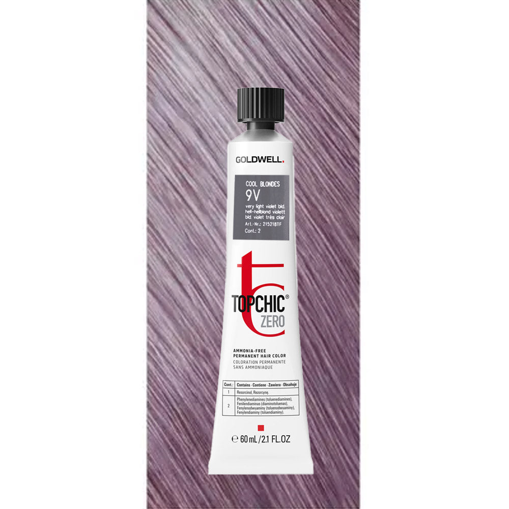 9V Topchic Zero  Very Light Violet Blonde tb 60ml   - colorazione permanente senza ammoniaca