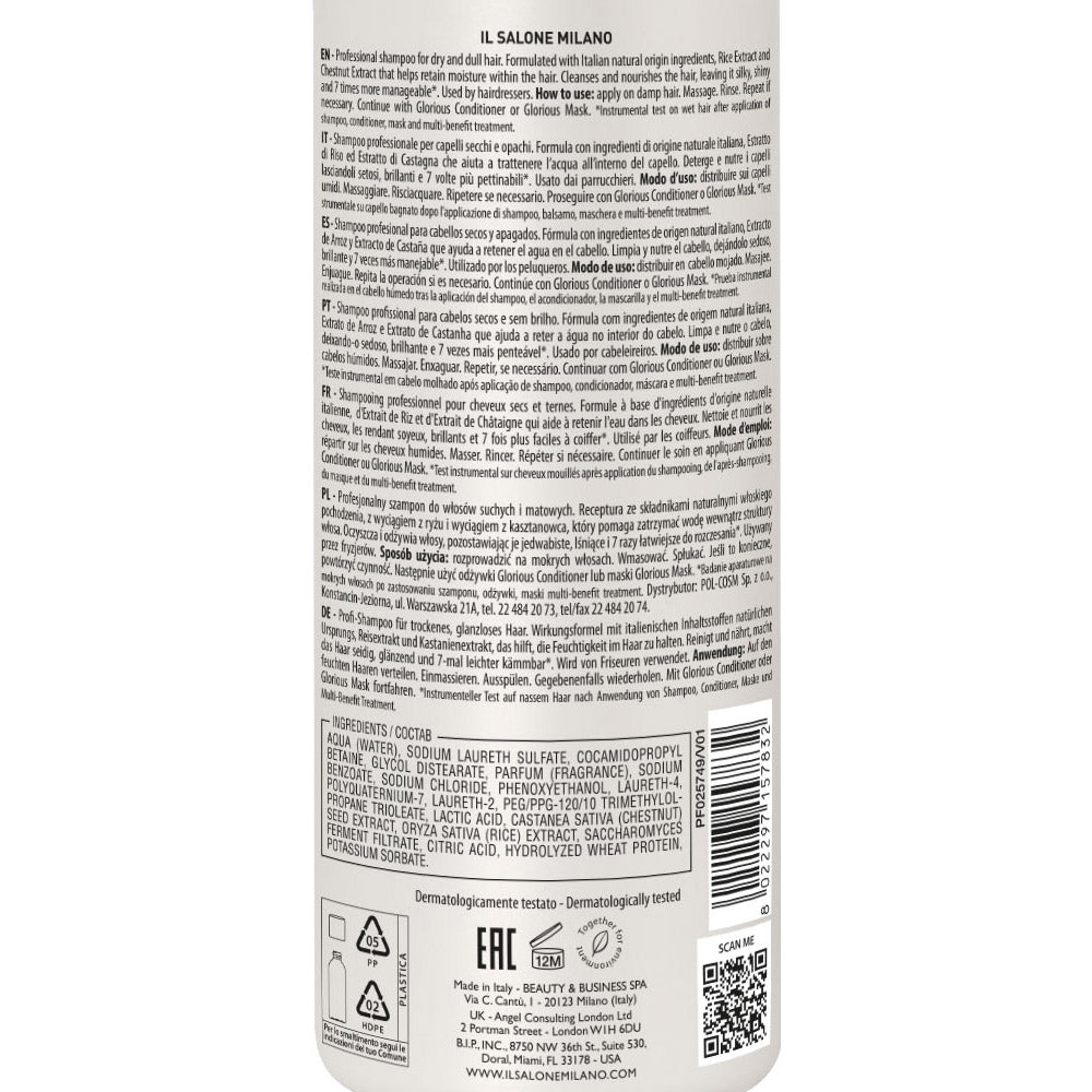 Il Salone Milano Glorious Shampoo 500ml - shampoo per capelli secchi e opachi