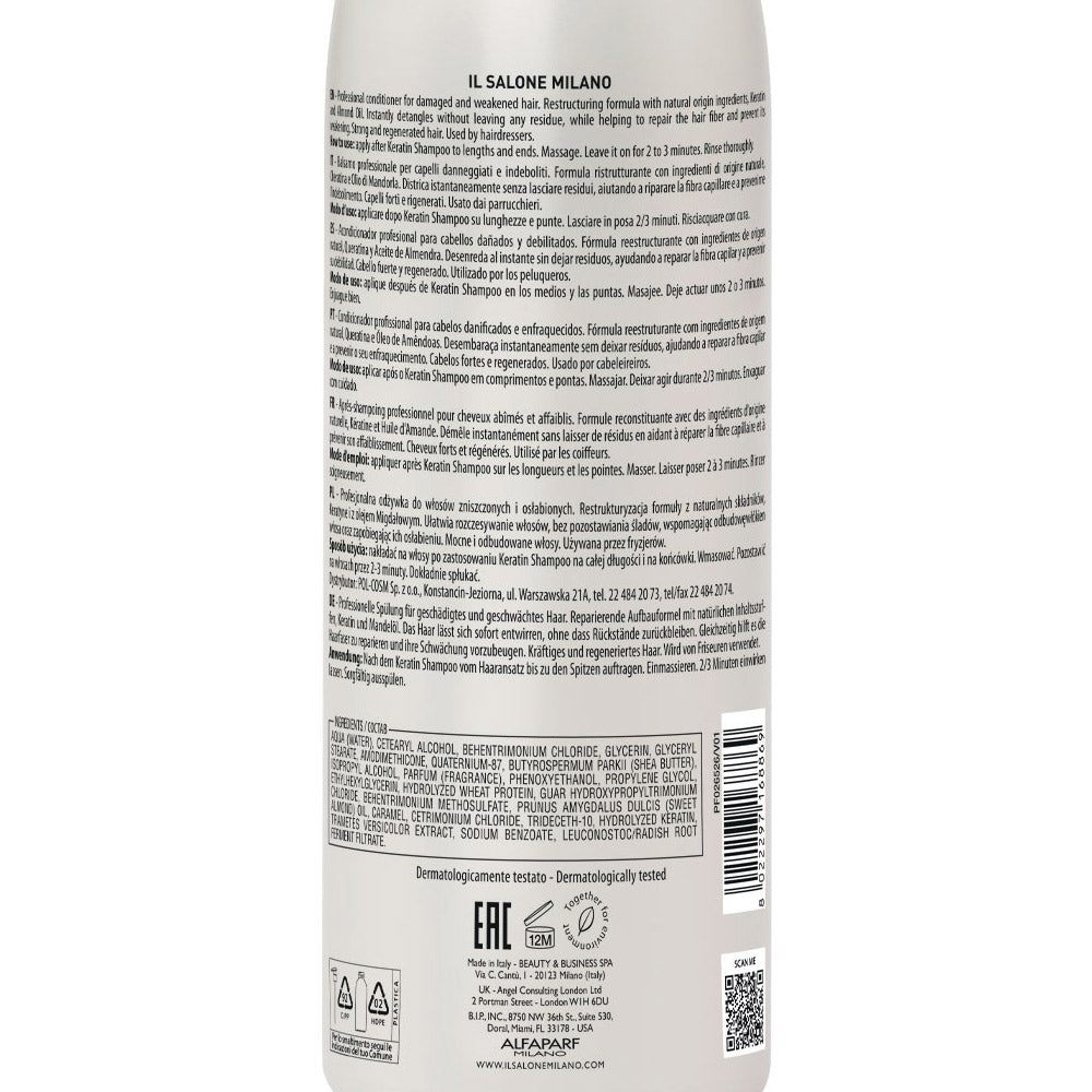 Il Salone Milano Keratin Conditioner 1000ml - balsamo per capelli danneggiati