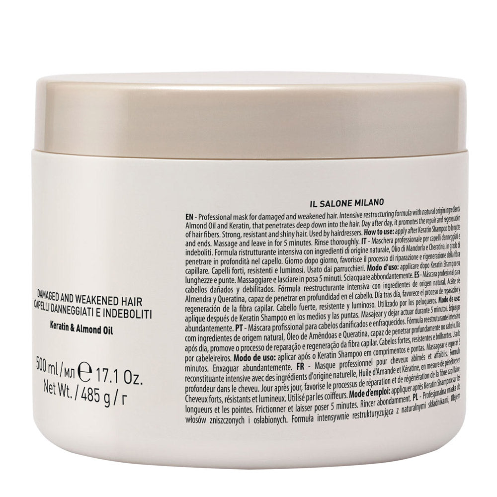 Il Salone Milano Keratin Mask 500ml - maschera per capelli danneggiati