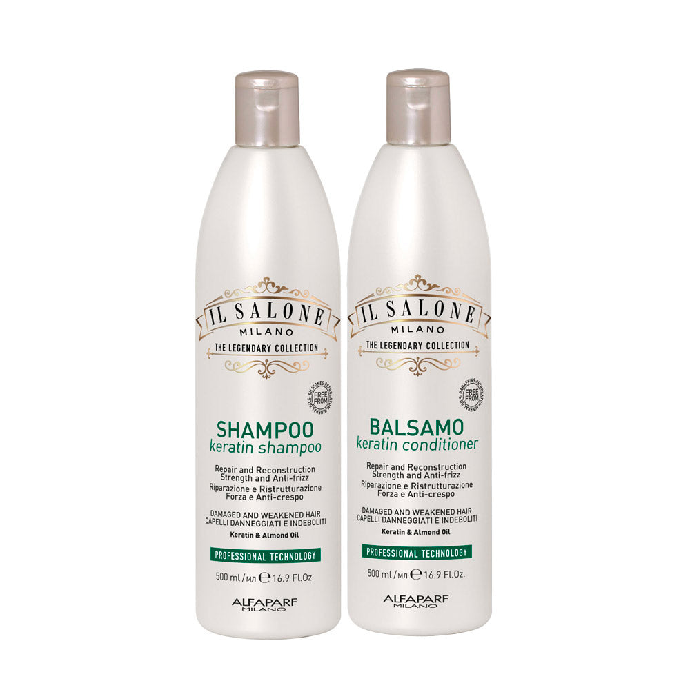 Il Salone Milano Keratin Shampoo 500ml Conditioner 500ml