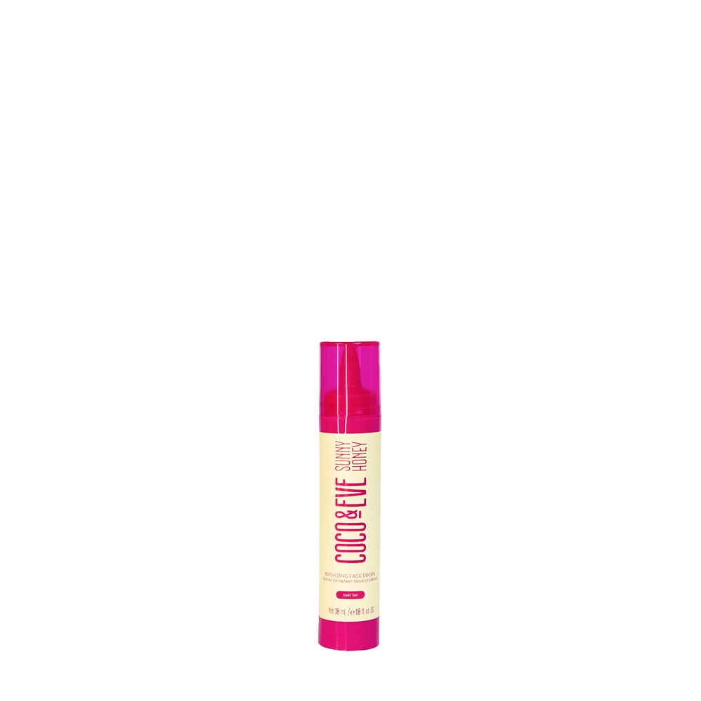 Coco & Eve Sunny Honey Bronzing Face Drops Dark Tan 30ml - gocce autoabbronzanti