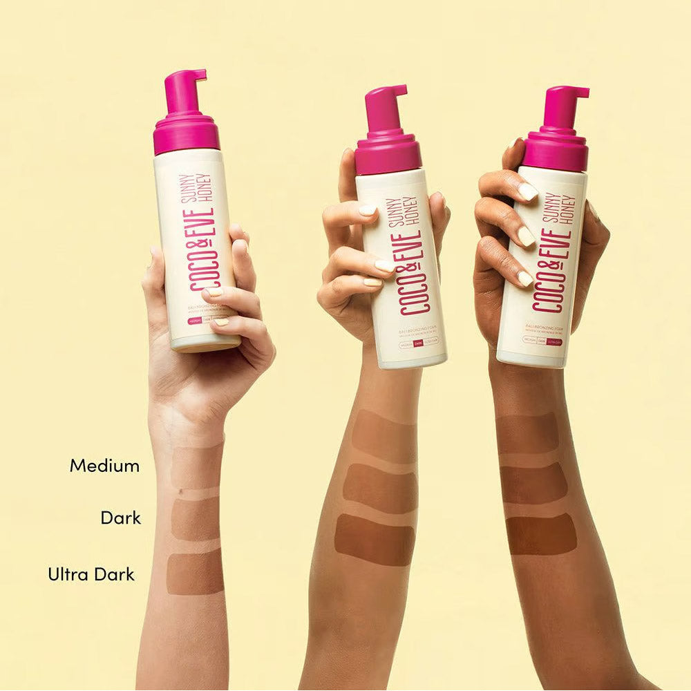 Coco & Eve Sunny Honey Bali Bronzing Foam Dark 200ml - mousse autoabbronzante