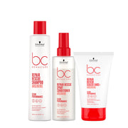 Schwarzkopf BC Bonacure Repair Rescue Shampoo250ml Spray200ml Sealed Ends100ml