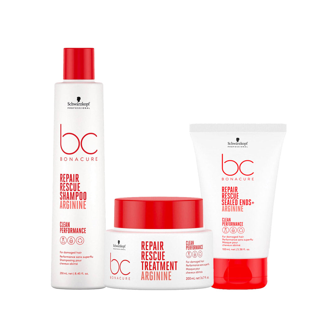 Schwarzkopf BC Bonacure Repair Rescue Shampoo250mlTreatment200mlSealedEnds100ml