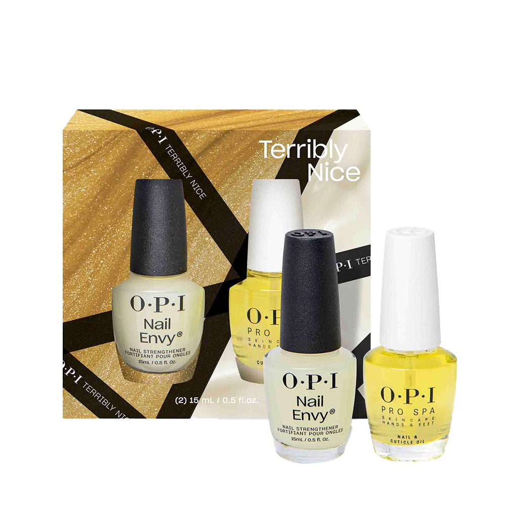 OPI Nail Lacquer Terribly Nice HRQ47 Treatment Power Duo Set 2x15ml