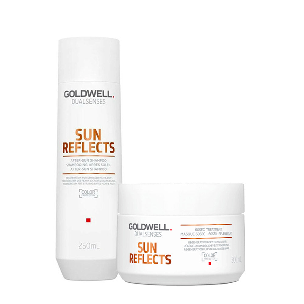 Goldwell Dualsenses Sun Reflects After-Sun Shampoo 250ml 60 Sec Treatment 200ml