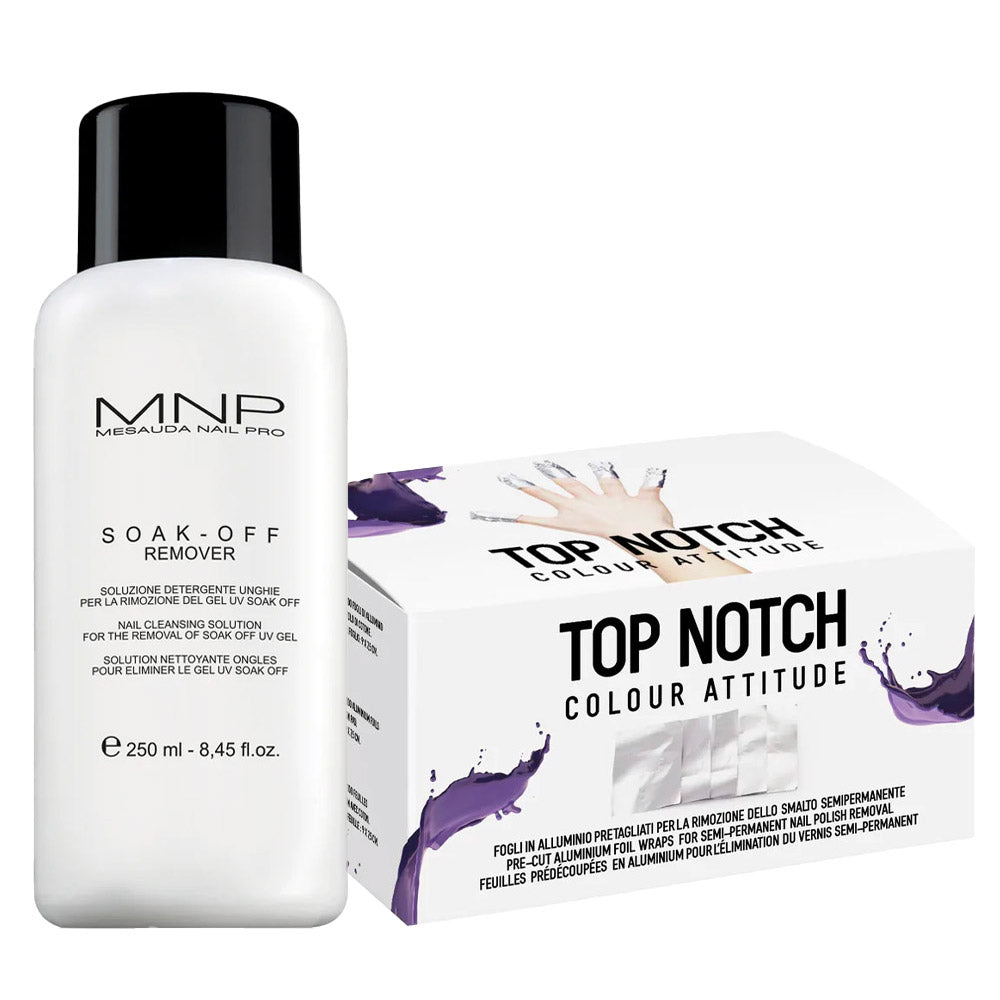 Mesauda MNP Soak-Off Remover 250ml Fogli Rimozione Smalto 100 pz