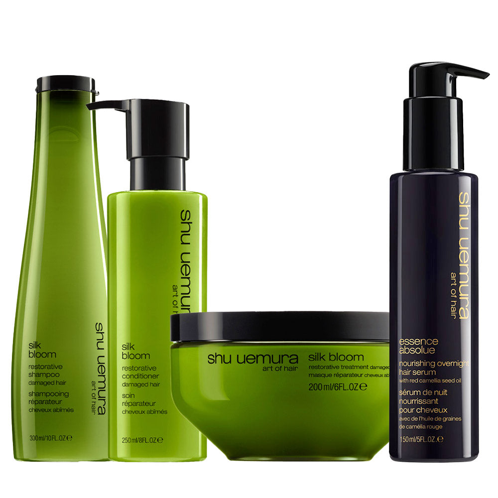 Shu Uemura Silk Bloom Kit + Overnight Hair Serum 150ml