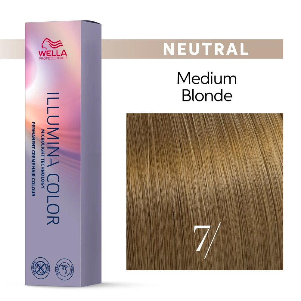Wella Illumina Color 7/ Biondo Medio 60ml  - colorazione permanente
