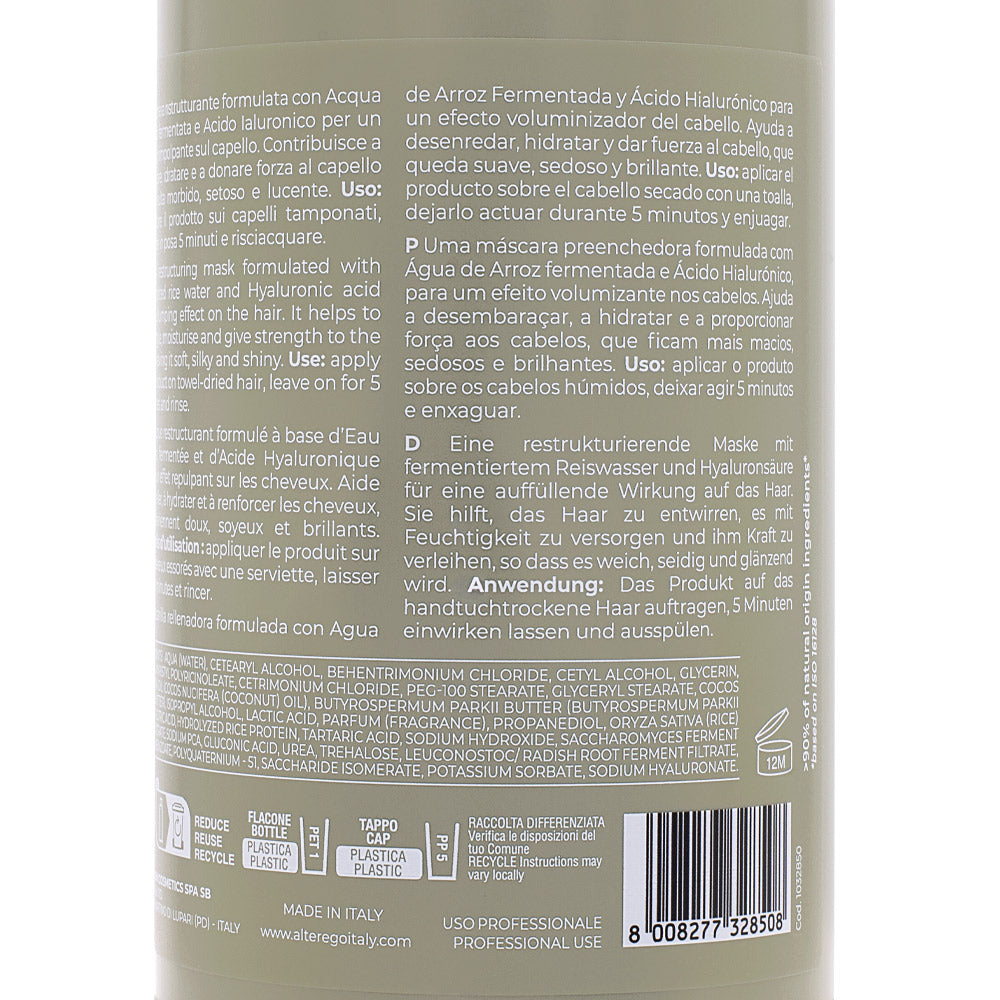 Alterego Curego Filler Mask 950ml - maschera rimpolpante