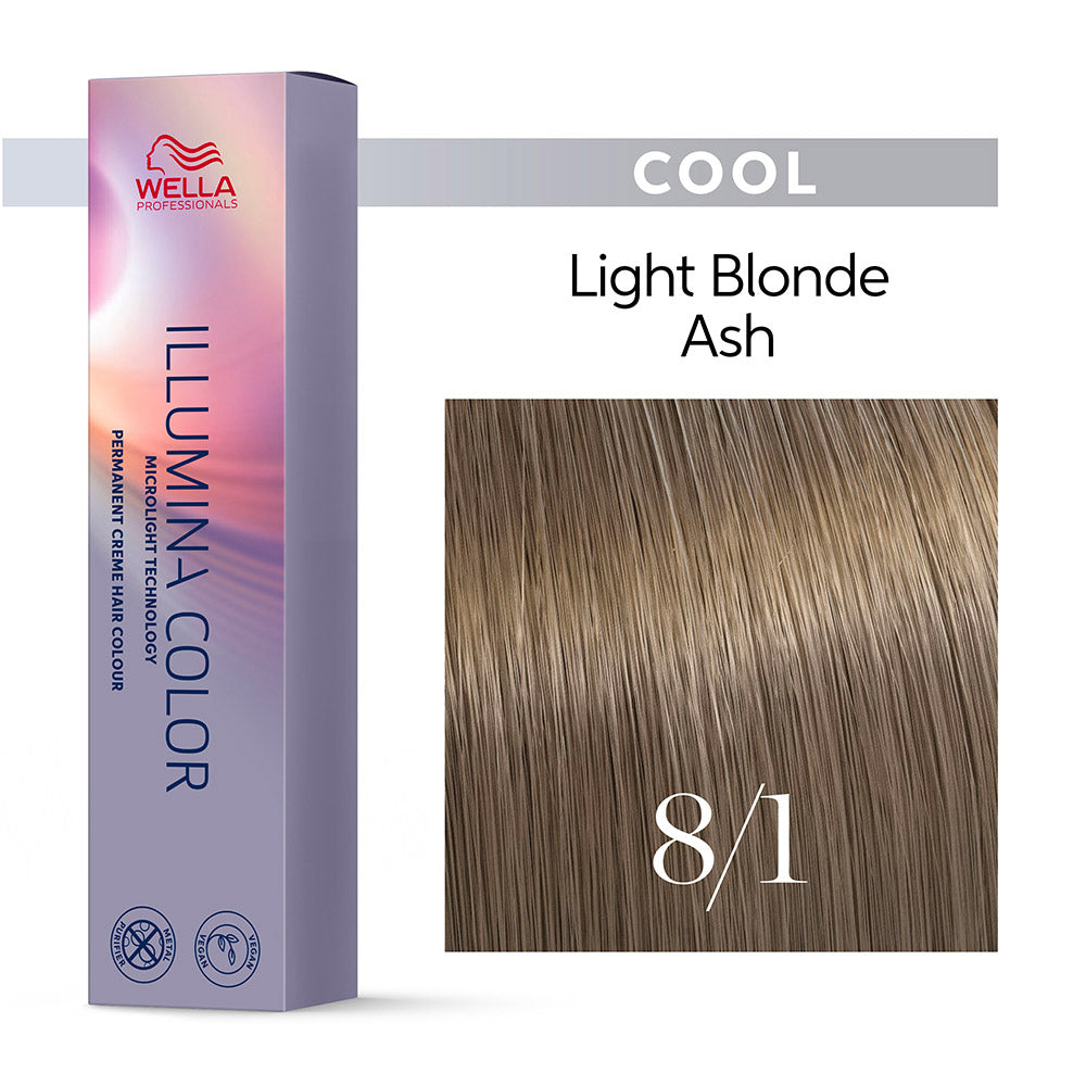 Wella Illumina Color 8/1 Biondo Chiaro Cenere 60ml - colorazione permanente