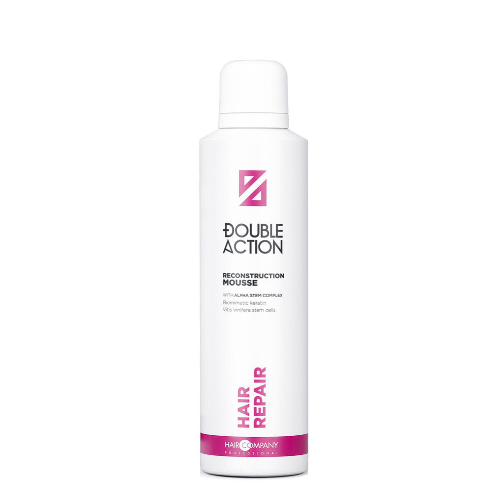 Hair Company Double Action Reconstruction Mousse 200ml - mousse ricostruzione