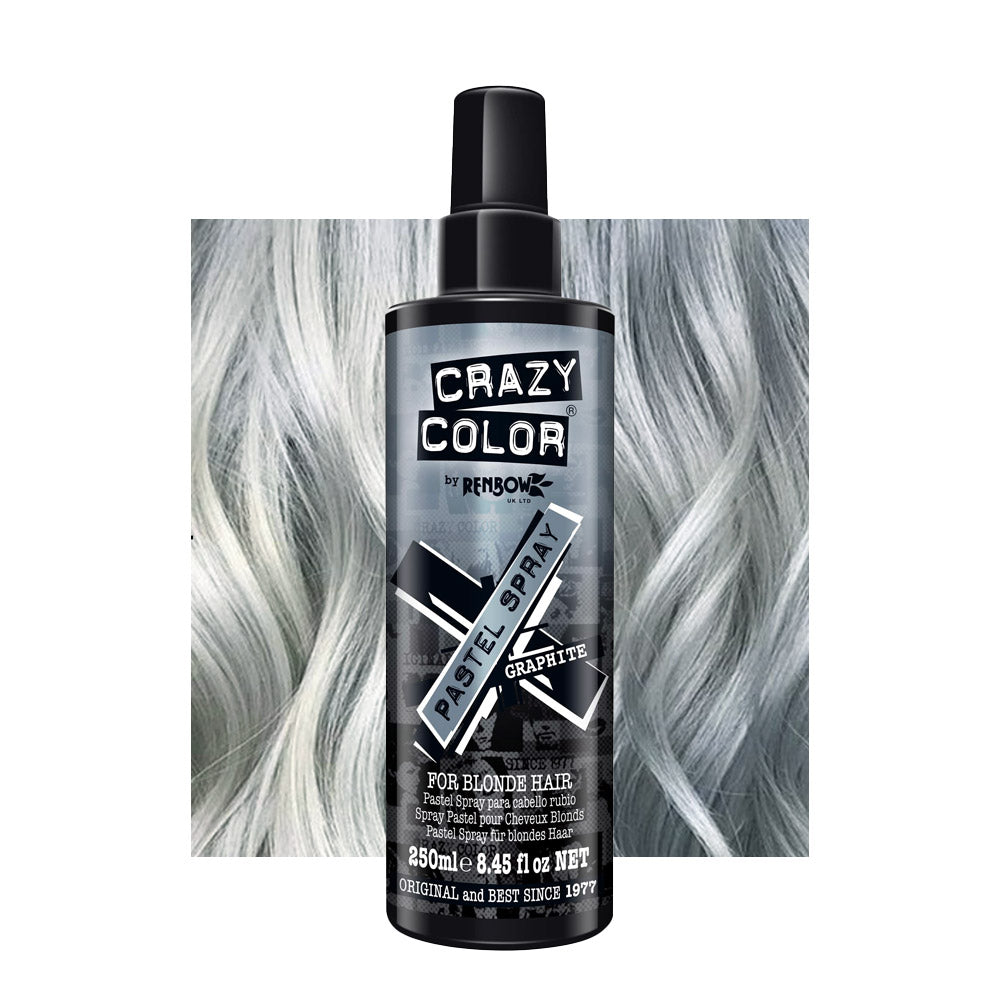 Crazy Color Pastel Spray Graphite 250ml - colore temporaneo spray