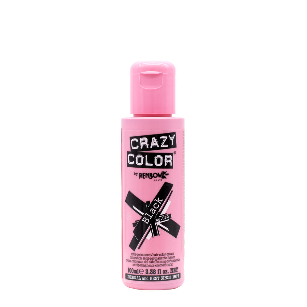 Crazy Color Black no 030  100ml - crema colorante nera