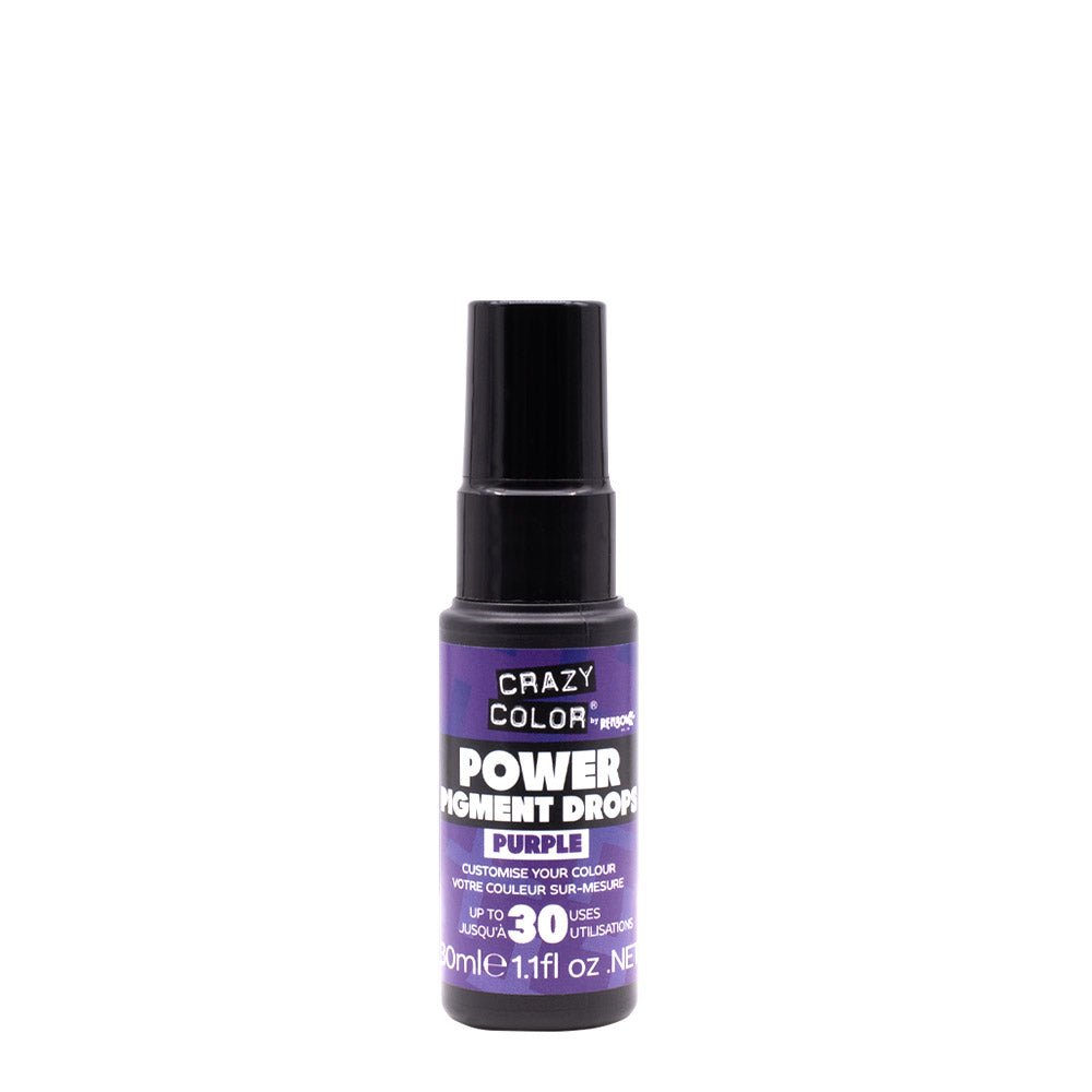 Crazy Color Global Power Pigment Drops Purple 30ml - gocce di pigmento