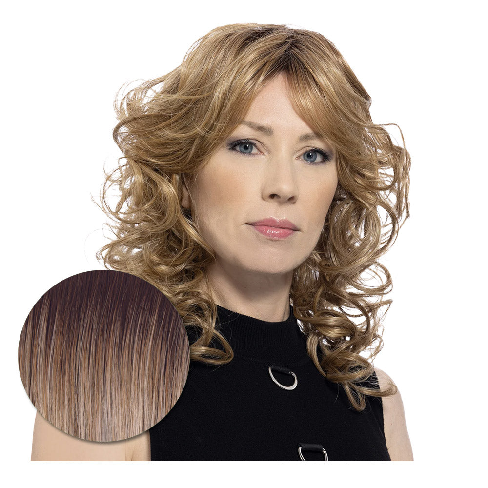 Hairdo Wave Lenght RL19/23SS Biondo Chiaro Cenere con Radice Castana  - parrucca taglio lungo