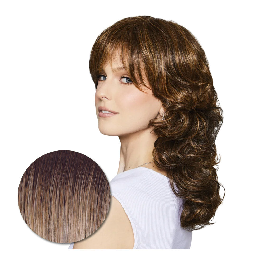 Hairdo Wave Lenght RL19/23SS Biondo Chiaro Cenere con Radice Castana  - parrucca taglio lungo
