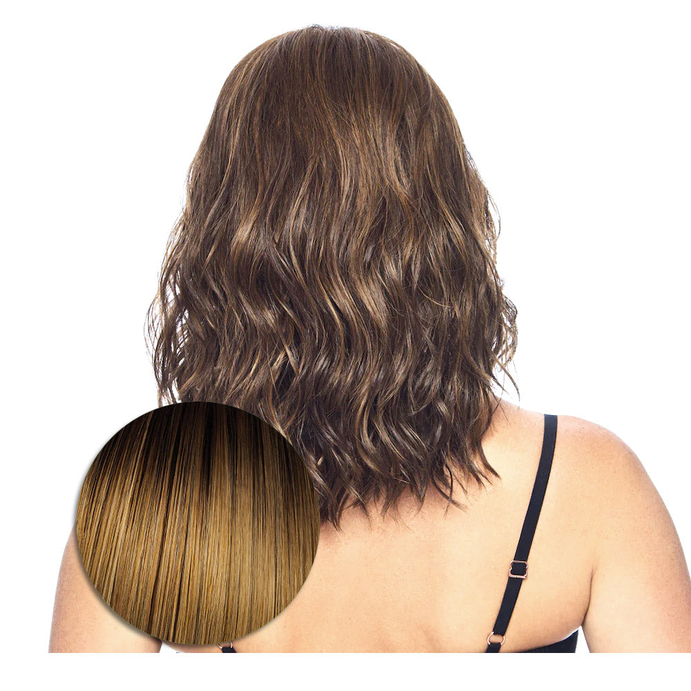 Hairdo Courtside Waves SS14/25 Biondo Caldo con Radice Castana  - parrucca taglio medio