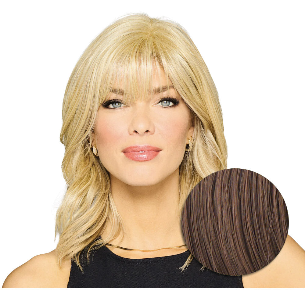 Hairdo Topper Stylish Wave R830 Castano Chiaro Dorato - toupet con onde