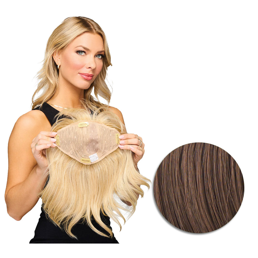 Hairdo Topper Stylish Wave R830 Castano Chiaro Dorato - toupet con onde